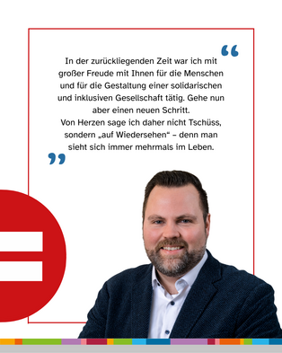 Michael Kehren im Bild mit Zitat